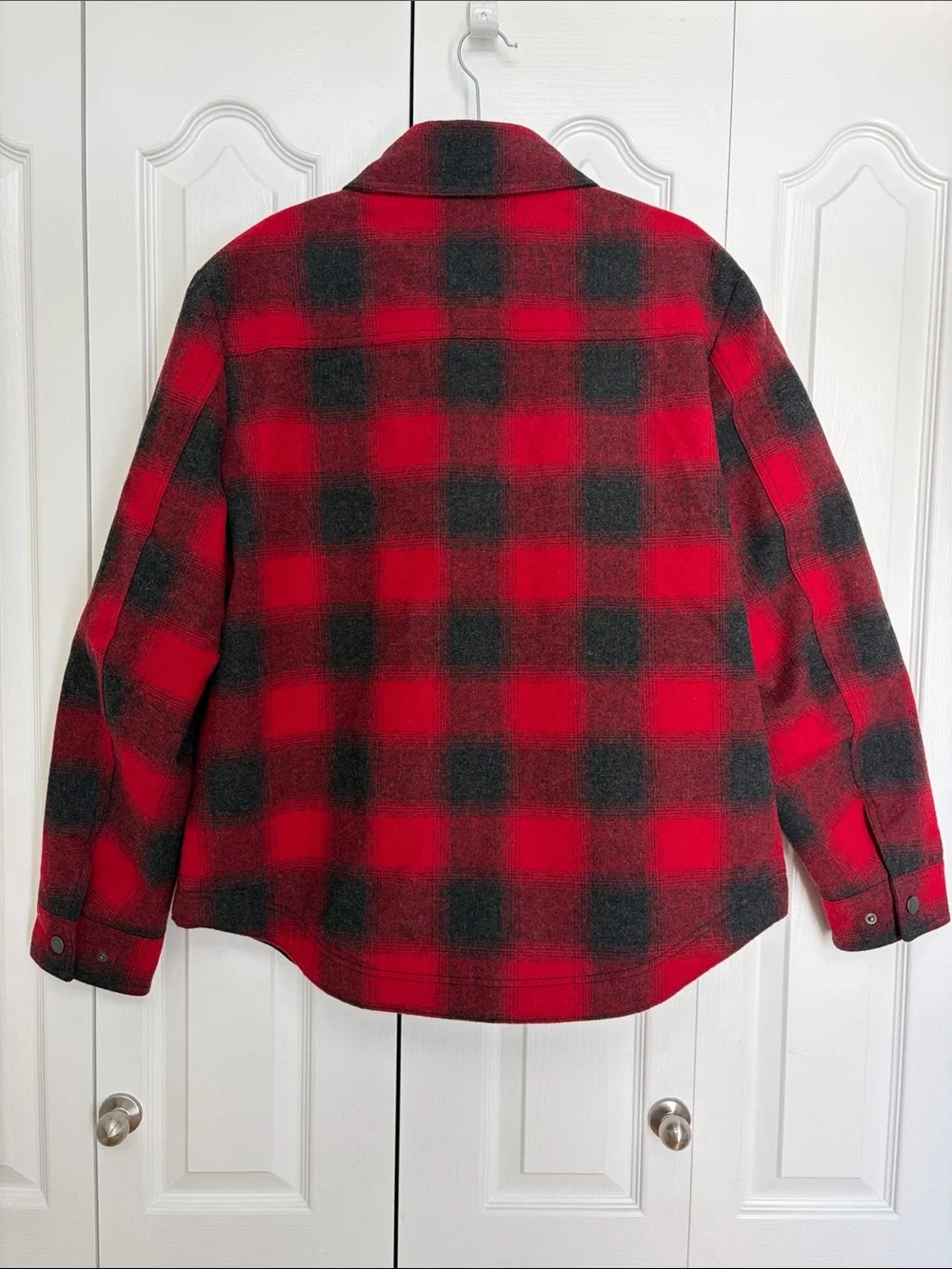 Pendleton Conway Mount Hood Red & Black Buffalo Check Plaid Jacket L NWOT